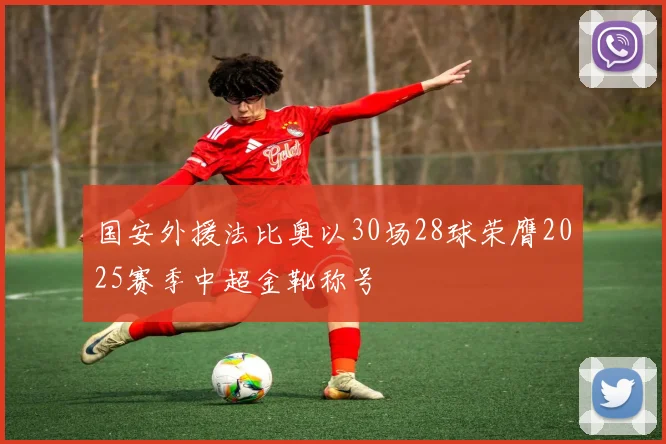 国安外援法比奥以30场28球荣膺2025赛季中超金靴称号